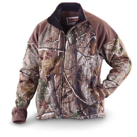 fleece camo jacket